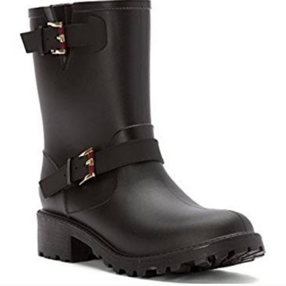 Tommy Hilfiger Shoes - Tommy Hilfiger TWDEW Black Rain Boots Size 7
